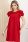 Rochie din crep rosie scurta cu croi larg - StarShinerS 1 - StarShinerS.ro