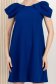 Rochie din crep albastra scurta cu croi larg - StarShinerS 7 - StarShinerS.ro