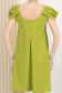 Rochie din crep verde lime scurta cu croi larg - StarShinerS 6 - StarShinerS.ro