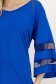 Bluza dama din lycra albastra cu croi larg si maneci decorative 5 - StarShinerS.ro
