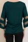 Bluza dama din lycra verde-inchis cu croi larg si maneci decorative 3 - StarShinerS.ro