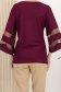 Bluza dama din lycra visinie cu croi larg si maneci decorative 3 - StarShinerS.ro
