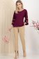 Bluza dama din lycra visinie cu croi larg si maneci decorative 4 - StarShinerS.ro