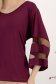 Bluza dama din lycra visinie cu croi larg si maneci decorative 5 - StarShinerS.ro