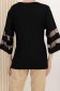 Bluza dama din lycra neagra cu croi larg si maneci decorative 3 - StarShinerS.ro