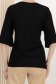 Bluza dama din lycra neagra cu croi larg si detaliu frontal tip fundita 4 - StarShinerS.ro