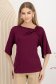 Burgundija bluza za žene širok 1 - StarShinerS.hr
