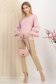 Bluza dama din lycra roz pudra cu croi larg si maneci decorative 3 - StarShinerS.ro