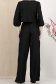 Compleu din satin negru cu elastic in talie si maneci bufante 6 - StarShinerS.ro