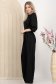 Compleu din satin negru cu elastic in talie si maneci bufante 3 - StarShinerS.ro