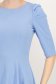 Rochie din crep albastru-deschis scurta in clos cu umeri bufanti - StarShinerS 6 - StarShinerS.ro