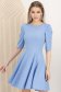 Rochie din crep albastru-deschis scurta in clos cu umeri bufanti - StarShinerS 3 - StarShinerS.ro