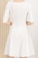 Rochie din crep ivoire scurta in clos cu umeri bufanti - StarShinerS 5 - StarShinerS.ro