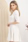 Rochie din crep ivoire scurta in clos cu umeri bufanti - StarShinerS 3 - StarShinerS.ro