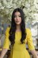 Rochie din crep galbena scurta in clos cu umeri bufanti - StarShinerS 6 - StarShinerS.ro