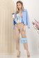 Bluza dama din georgette albastru-deschis cu croi larg si elastic in talie 3 - StarShinerS.ro