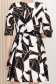 Rochie din stofa elastica neagra scurta cu pliuri si accesoriu tip curea 5 - StarShinerS.ro