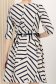 Rochie din stofa elastica bleumarin scurta cu pliuri si accesoriu tip curea 5 - StarShinerS.ro