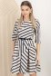 Rochie din stofa elastica bleumarin scurta cu pliuri si accesoriu tip curea 1 - StarShinerS.ro