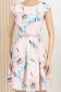 Rochie din stofa elastica roz-deschis in clos cu accesoriu tip curea 4 - StarShinerS.ro