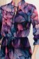 Rochie din voal mov midi in clos cu elastic in talie 6 - StarShinerS.ro