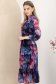 Rochie din voal mov midi in clos cu elastic in talie 2 - StarShinerS.ro