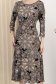 Rochie din lycra neagra midi in clos cu maneci trei-sferturi 4 - StarShinerS.ro
