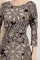 Rochie din lycra neagra midi in clos cu maneci trei-sferturi 6 - StarShinerS.ro