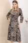 Rochie din lycra neagra midi in clos cu maneci trei-sferturi 7 - StarShinerS.ro