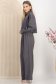 Compleu din material subtire gri cu elastic in talie 3 - StarShinerS.ro