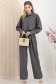 Compleu din material subtire gri cu elastic in talie 5 - StarShinerS.ro
