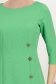 Rochie din stofa elastica verde-deschis scurta tip creion cu nasturi decorativi - StarShinerS 6 - StarShinerS.ro