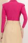 Body din lycra fuchsia mulat cu decolteu adanc si umeri buretati 4 - StarShinerS.ro