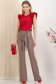 Bluza dama din crep rosie cu croi drept si volanase la maneca - StarShinerS 4 - StarShinerS.ro