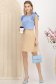 Bluza dama din crep albastru-deschis cu croi drept si volanase la maneca - StarShinerS 3 - StarShinerS.ro