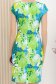 Rochie din stofa elastica verde scurta cu un croi drept 5 - StarShinerS.ro