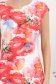 Rochie din stofa elastica roz scurta cu un croi drept 6 - StarShinerS.ro