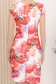 Rochie din stofa elastica roz scurta cu un croi drept 5 - StarShinerS.ro