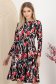 Rochie din lycra neagra midi in clos cu maneci trei-sferturi - StarShinerS 1 - StarShinerS.ro