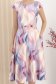 Rochie din stofa elastica mov midi in clos cu accesoriu tip curea si buzunare laterale 4 - StarShinerS.ro