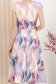 Rochie din stofa elastica mov midi in clos cu accesoriu tip curea si buzunare laterale 5 - StarShinerS.ro