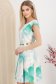 Rochie din stofa elastica mint scurta cu pliuri si accesoriu tip curea 2 - StarShinerS.ro