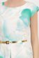 Rochie din stofa elastica mint scurta cu pliuri si accesoriu tip curea 6 - StarShinerS.ro