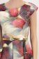 Rochie din stofa elastica visinie scurta cu pliuri si accesoriu tip curea 6 - StarShinerS.ro