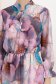 Rochie din voal mov midi in clos cu elastic in talie si maneci bufante 6 - StarShinerS.ro
