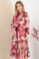 Rochie din voal roz midi in clos cu elastic in talie si maneci bufante 7 - StarShinerS.ro