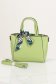 Geanta dama din piele ecologica verde-deschis accesorizata cu esarfa 4 - StarShinerS.ro