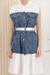 Rochie de blugi tip camasa albastra scurta cu buzunare laterale 3 - StarShinerS.ro