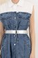 Rochie de blugi tip camasa albastra scurta cu buzunare laterale 4 - StarShinerS.ro