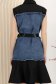 Rochie de blugi tip camasa neagra scurta cu buzunare laterale 5 - StarShinerS.ro